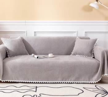 Machine-Washable, Pet-Friendly Sofa Cover With Floral Pattern
